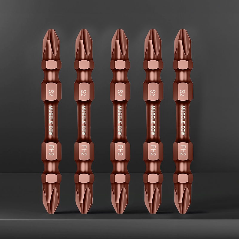 MUSCLE COW ไขควงปลายแม่เหล็ก 65 มิล ชนิดเหล็ก S2 แบบ PH2 หัวแฉกมีแม่เหล็ก ปลายสองด้าน ดอกไขควงแม่เหล็ก - รูปที่ 4