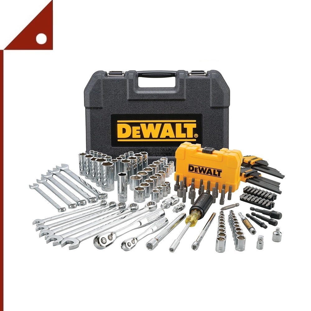 DEWALT : DWTDWMT73802* ชุดลูกบล็อก SAE/Metric Mechanics Tools Kit, 142pc.
