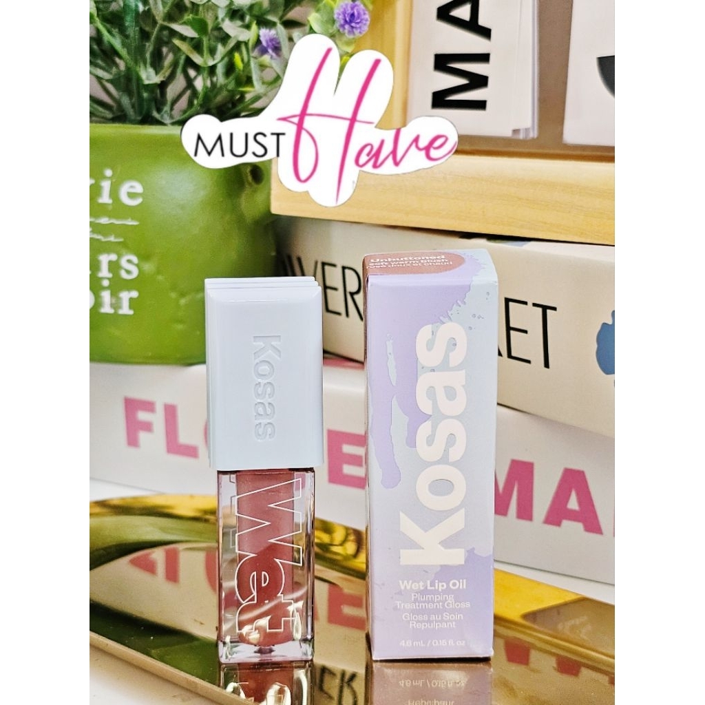 (พร้อมส่ง)🇺🇲KOSAS WET LIP OIL PLUMPING TREATMENT GLOSS