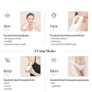 【รับประกัน2ปี】SiIk'n IPL เครื่องกำจัดขนด้วยเลเซอร์ 21J (ไม่จำกัดช็อต）สูตรเย็น เครื่องกำจัดขนถาวร Multi Function