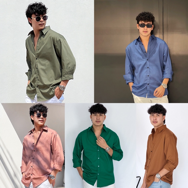 Fomo-โทนสีธรรมชาติ เชิ้ตสีพาสเทล