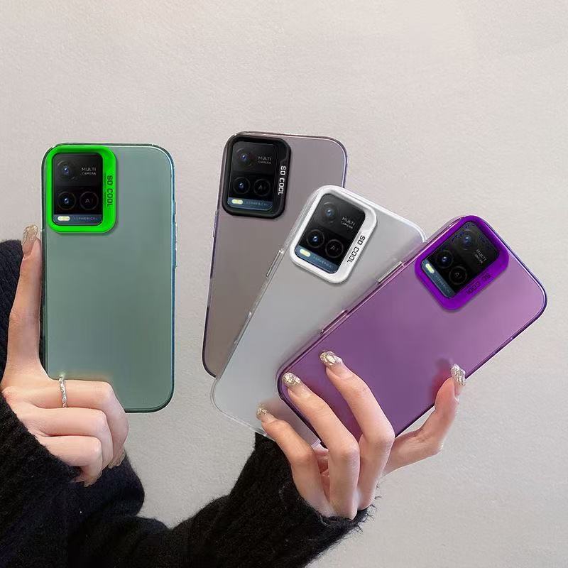 SoCool เคสกันกระแทก ผิวด้าน สำหรับ Vivo Y21 Y21T T1X Y33S Y33T Y22 Y22S Y35 Y02 Y02A Y02T เคส หลังแข็ง