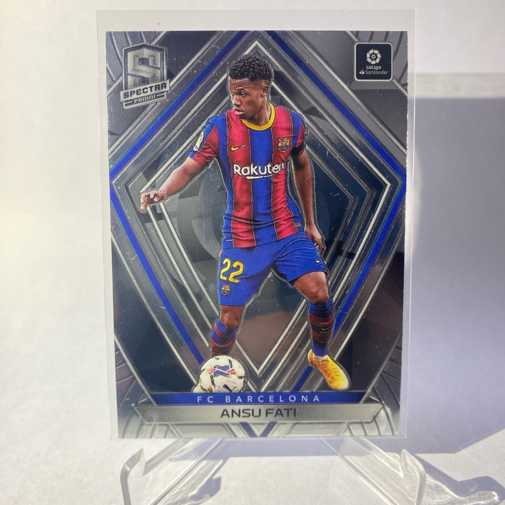 การ์ดนักฟุตบอล สำหรับสะสม ANSU FATI, BARCELONA, SPECTAR, PANINI 2021