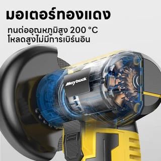 Maybuck เครื่องเจียร์มุมไร้สาย แบตฯลิเธียม 12V/16.8V ใช้ตัดขัดโลหะ-ไม้ ส่งฟรี+แถมใบตัด ชิ้น