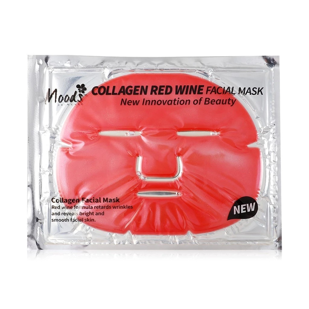 Moods Collagen Red Wine Facial Mask hydrogel face mask 60g