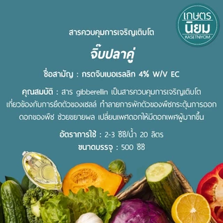 จิ๊บปลาคู่ (กรดจิบเบอเรลลิก 4% W/V EC) 500 มิลลิลิตร