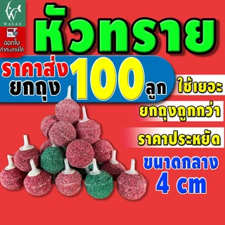 หัวทราย หัวออกซิเจน ขนาด 2.5 - 6.5 cm เพิ่มออกซิเจนในตู้ปลา (ยกถุง)
