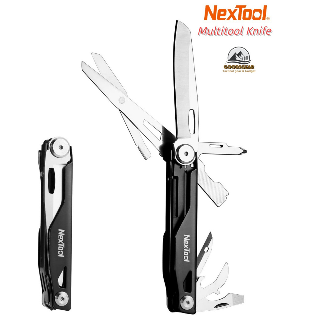 (พร้อมส่ง)NexTool Multitool 12 in 1 มีดพกพา แบบล็อคใบมีดและเปิดได้ด้วยมือเดียว