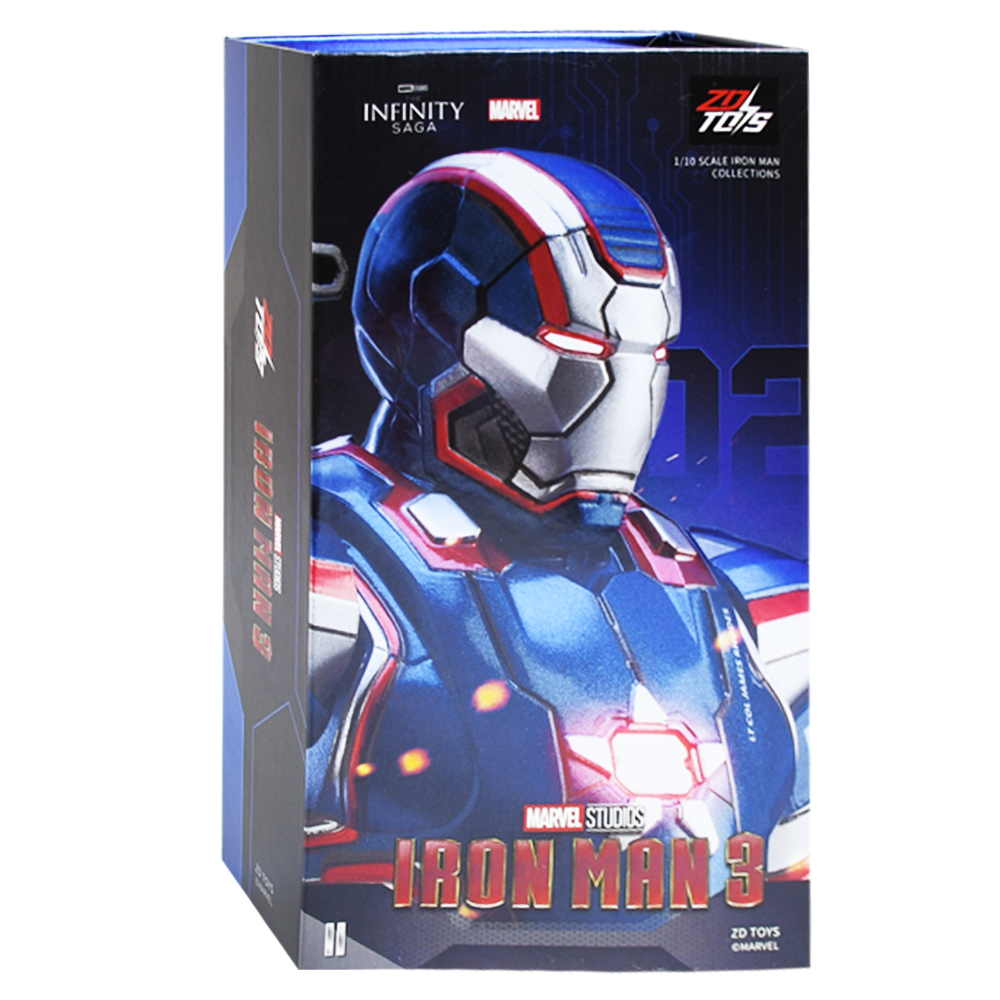 (ลิขสิทธิ์แท้) Iron Patriot Scale 1/10 (7 นิ้ว) 1906-52 จาก ZD TOYS MARVEL THAILAND