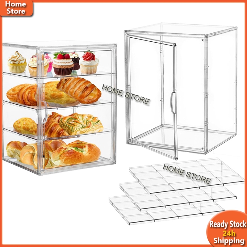กล่องอะคริลิคใสครอบขนมเค้กและเบเกอรี่