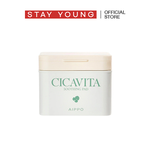 AIPPO CICAVITA Soothing Pad โทนเนอร์ แพด บำรุงผิว ลดการระคายเคือง (140ml/80ea)