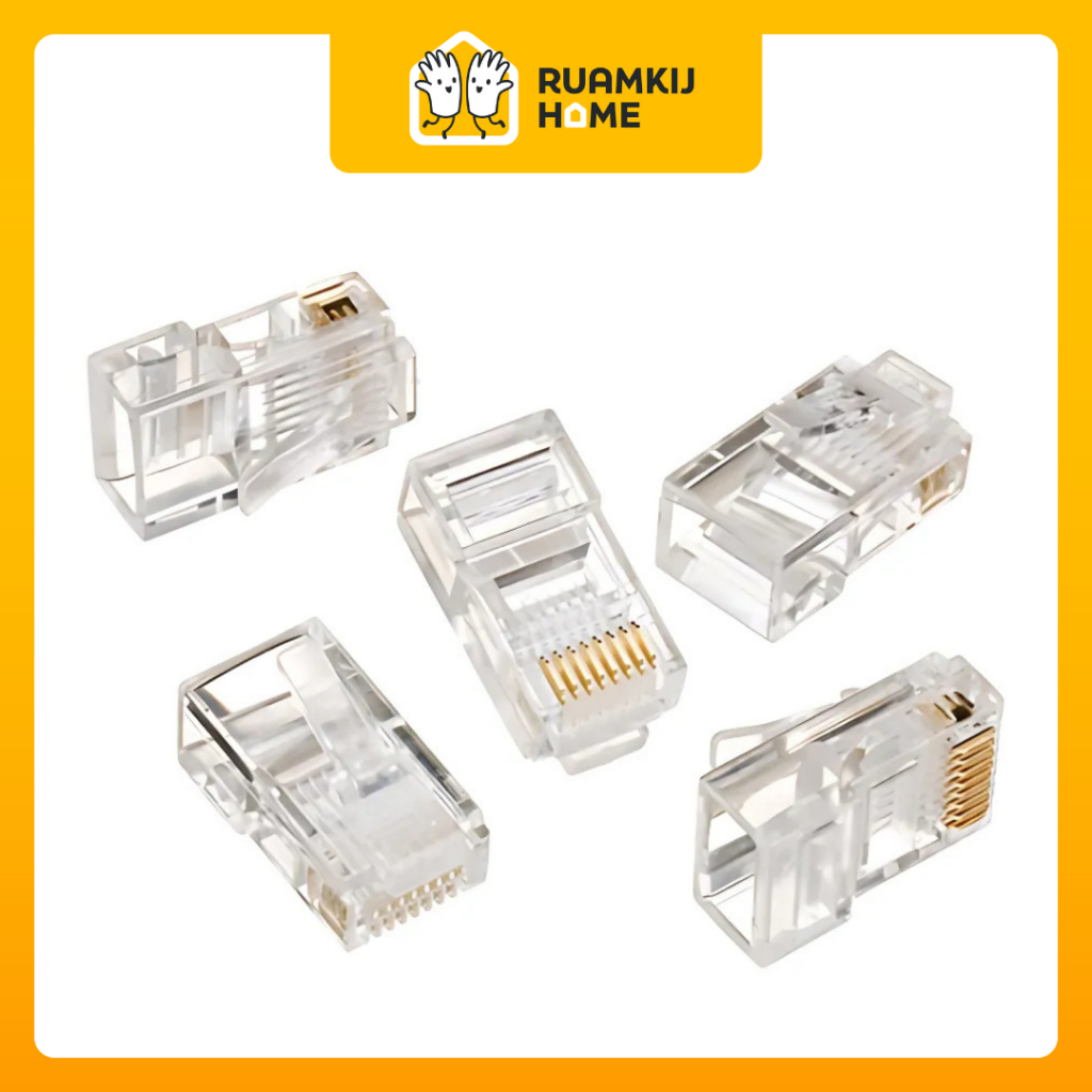 หัวแลน RJ45 Link Cat5E US-1001 / RJ45 Link Cat6 US-1002 (แพ็ค 10 ตัว)