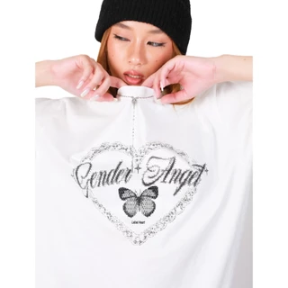 kome.offi เสื้อยืดโอเวอร์ไซส์ รุ่น Gender angel / Angel heart