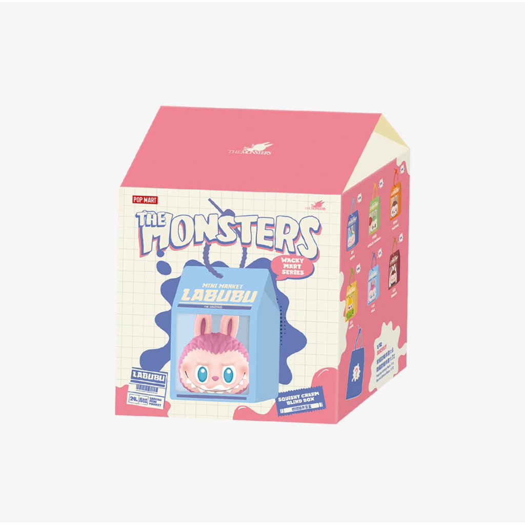 พร้อมส่ง🇹🇭✨ [แบบจุ่ม/เลือกตัว] สกุชชี่ลาบูบู้ กล่องนม (ห้อนกระเป๋าได้)🥛 THE MONSTERS Wacky Mart
