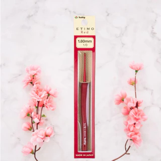 Tulip etimo red crochet hooks เข็มโครเชต์ สีแดง ใหม่ล่าสุด ของแท้ ญี่ปุ่นแท้