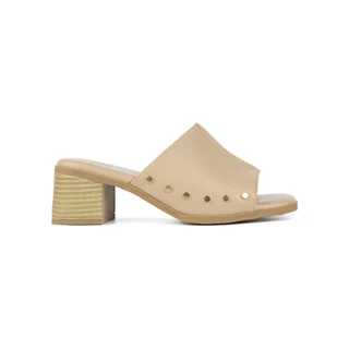 SHU BEDDY 2" MULE - NUDE รองเท้าแตะส้นสูง
