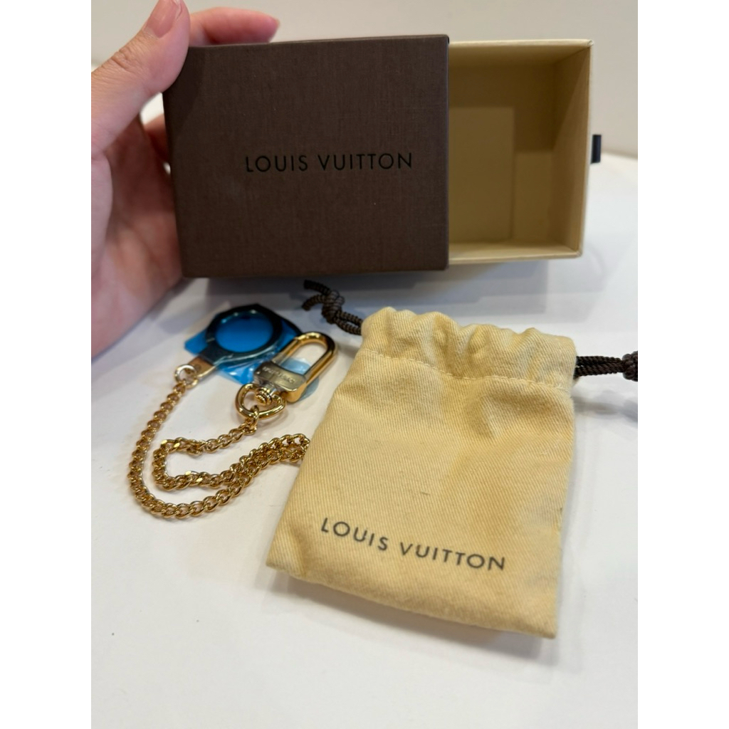 LV Metal Key Ring Chain Gold