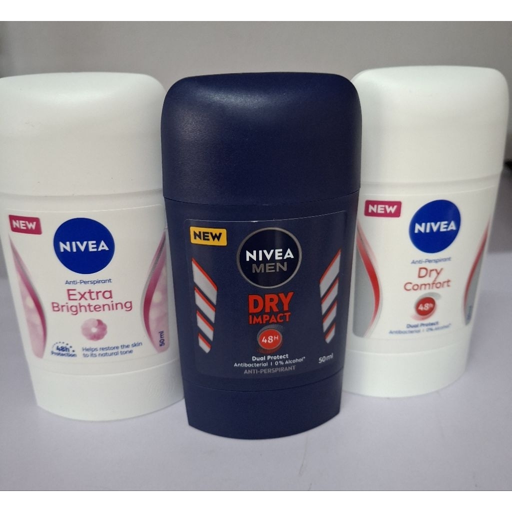 Nivea นีเวีย  สติ๊ก ดราย  อิมแพ็ค ขนาด 50 มล. มี 3 สูตรแท้100%