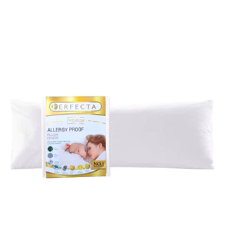 💥แนะนำ💥Perfecta ปลอกหมอน(แบบซิปรูด)ป้องกันไรฝุ่น สารก่อภูมิแพ้ รุ่น Premium