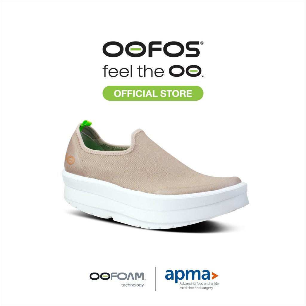 OOFOS OOmega Women's eeZee Nomad (พื้นหนา 5 ซม.) รองเท้าเพื่อการฟื้นฟู