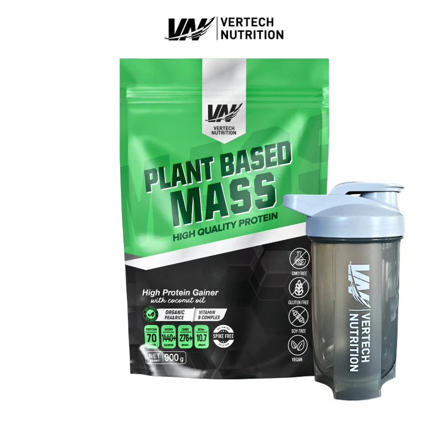 VERTECH NUTRITION PLANT BASED MASS GAINER PROTEIN โปรตีนพืช แมสเกนเนอร์ พลังงานสูง สูตร BULK (2LB)
