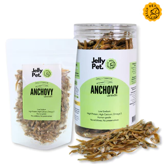 Jelly Pet Anchovy ปลาแอนโชวี่ ปลากะตัก ปลาแมว ไม่เค็ม ขนมสุนัข ขนมหมา ขนมแมว