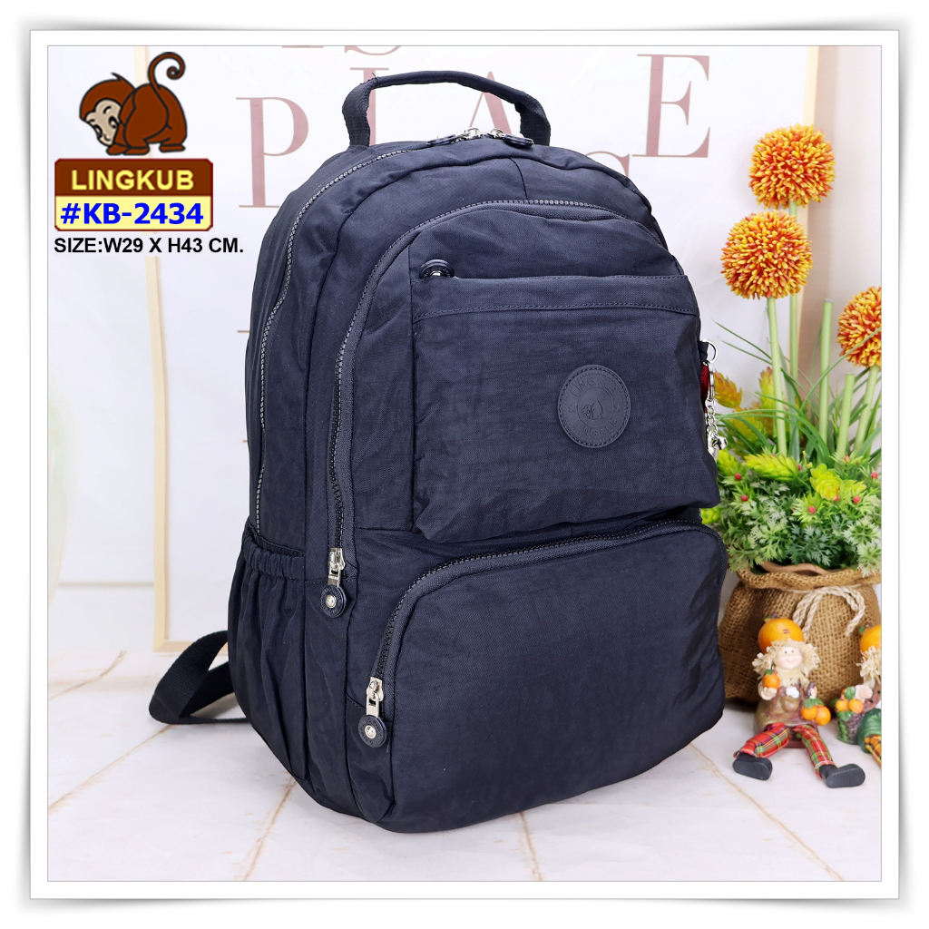 กระเป๋าเป้ #เป้ #กระเป๋าเป้สะพายหลัง รุ่น KB-2434 #มีเก็บปลายทาง ยี่ห้อ LINGKUB