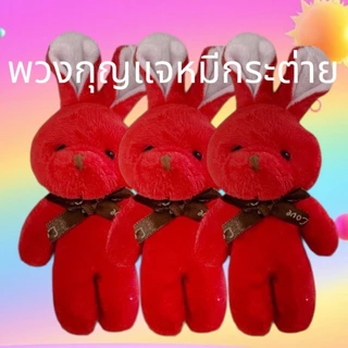 🔥🐰พวงกุญแจหมีกระต่ายขนาดใหญ่ ใหม่ 18*8cm ขายส่งและปลีก มีทั้งหมด 12สี สามารถเลือกสีได้ New Rabbit Keychain TZX