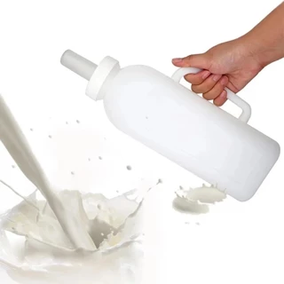 ขวดป้อนนมวัว ขวดนมลูกวัว 1000ml/2000ml จุกนมนิ่ม เปลี่ยนหัวได้ ใช้ได้กับวัว แพะ แกะ