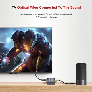MeeGoo ตัวแปลงสัญญาณ สาย optical พร้อมแจ็ค AUX3.5มม อะแดปเตอร์แปลงเสียงดิจิตอล