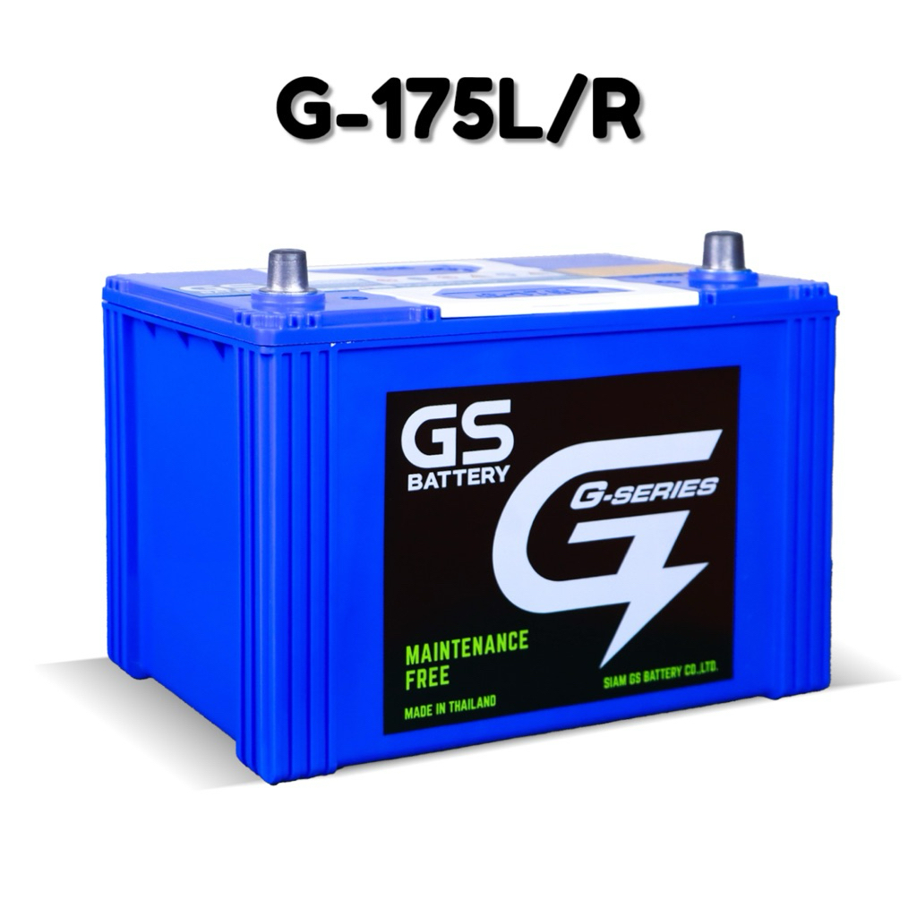 แบตเตอรี่รถยน์GS รถกระบะ รถตู้ รุ่น G-175 ขั้วL/R แบตกึ่งแห้ง 75 แอมป์
