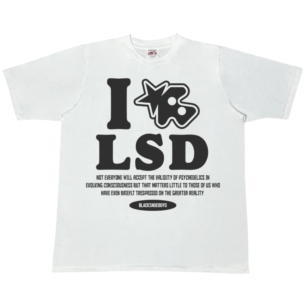 I LOVE LSD TEE (BLACKSNOWBOYS)