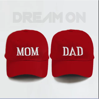 หมวกแก็ปปัก dad mom 8 สี พร้อมส่ง