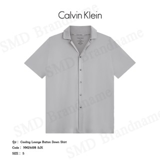 Calvin Klein เสื้อเชิ้ตแขนสั้น รุ่น Cooling Lounge Button Do…