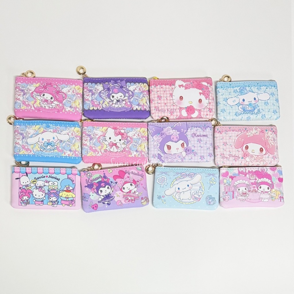 พร้อมส่ง กระเป๋าเหรียญ กระเป๋าใส่บัตร หนัง PU ลายการ์ตูน