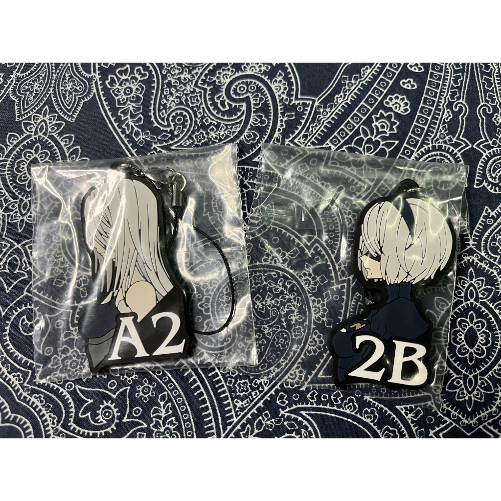 Nier Automata Rubber Strap พวงกุญแจ 2B กับ A2