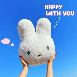 หมอนตุ๊กตา รูปกระต่ายน่ารัก ขนาด 40*30*16 cm. ตกแต่งห้อง ตกแต่งโซฟา เหมาะกับของขวัญวันเกิด ตุ๊กตากระต่ายมิฟฟี่น่ารัก