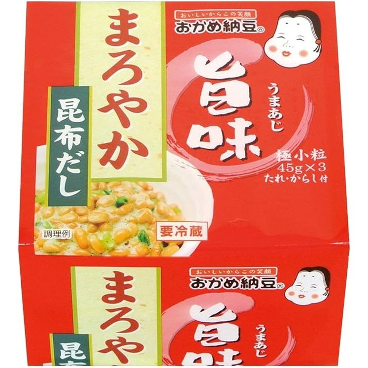 Okame Natto Mellow Umaji Mini ถั่วนัตโตะญี่ปุ่น แพ็ค 3 ถ้วย (45g x 3)  ถั่วเน่า นัตโตะรสละมุน