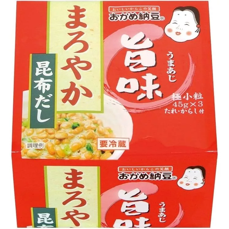 Okame Natto Mellow Umaji Mini ถั่วนัตโตะญี่ปุ่น แพ็ค 3 ถ้วย (45g x 3) ถั่วเน่า นัตโตะรสละมุน
