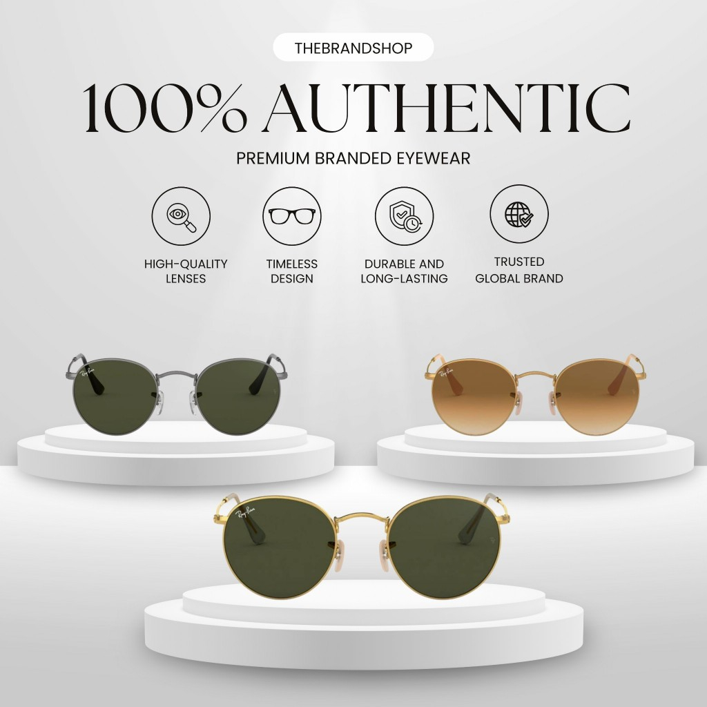 💓พร้อมส่ง💎แว่นกันแดดแบรนด์ Rb3447 ของแท้💯 อุปกรณ์ครบ