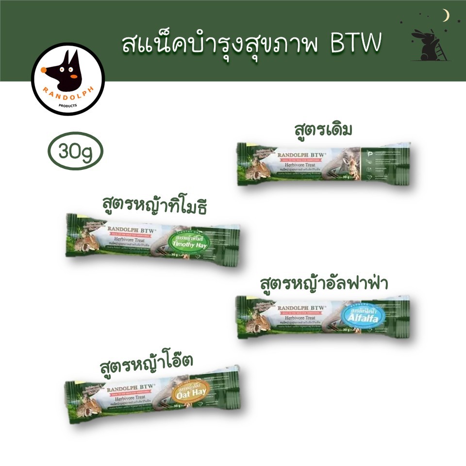 ขนมกระต่าย สแน็คบำรุงสุขภาพ BTW แบรนด์แรนดอล์ฟ (Randolph)