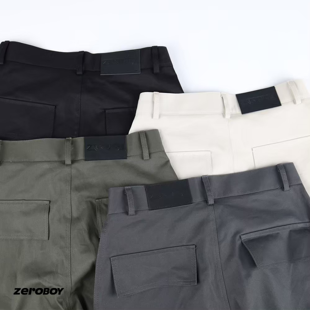 ZEROBOY –  VINTAGE CARGO PANTS กางเกงคาร์โก้ รุ่นสีพื้น ราคา ถูกที่สุด ดีลบีเคเค แกลเลอรีภาพที่ 6