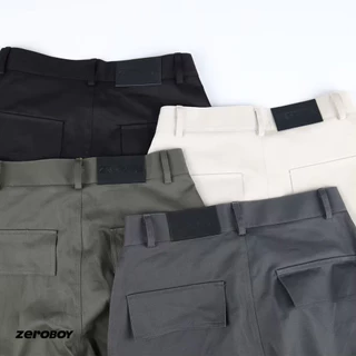 ZEROBOY - VINTAGE CARGO PANTS กางเกงคาร์โก้ รุ่นสีพื้น