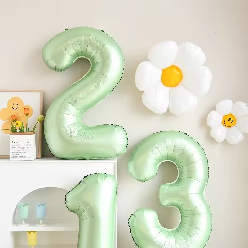 ลูกโป่งฟอยล์วันเกิด ตัวเลข ขนาด 40" สีเขียวหวาน ตัวเลขสำหรับตกแต่งงานปาร์ตี้ ส่งจากไทย