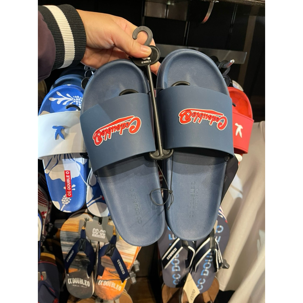 รองเท้าแตะผู้ชายแบบสวม CC Double O 💯cc-ooแท้100%📌แถมถุงช็อป