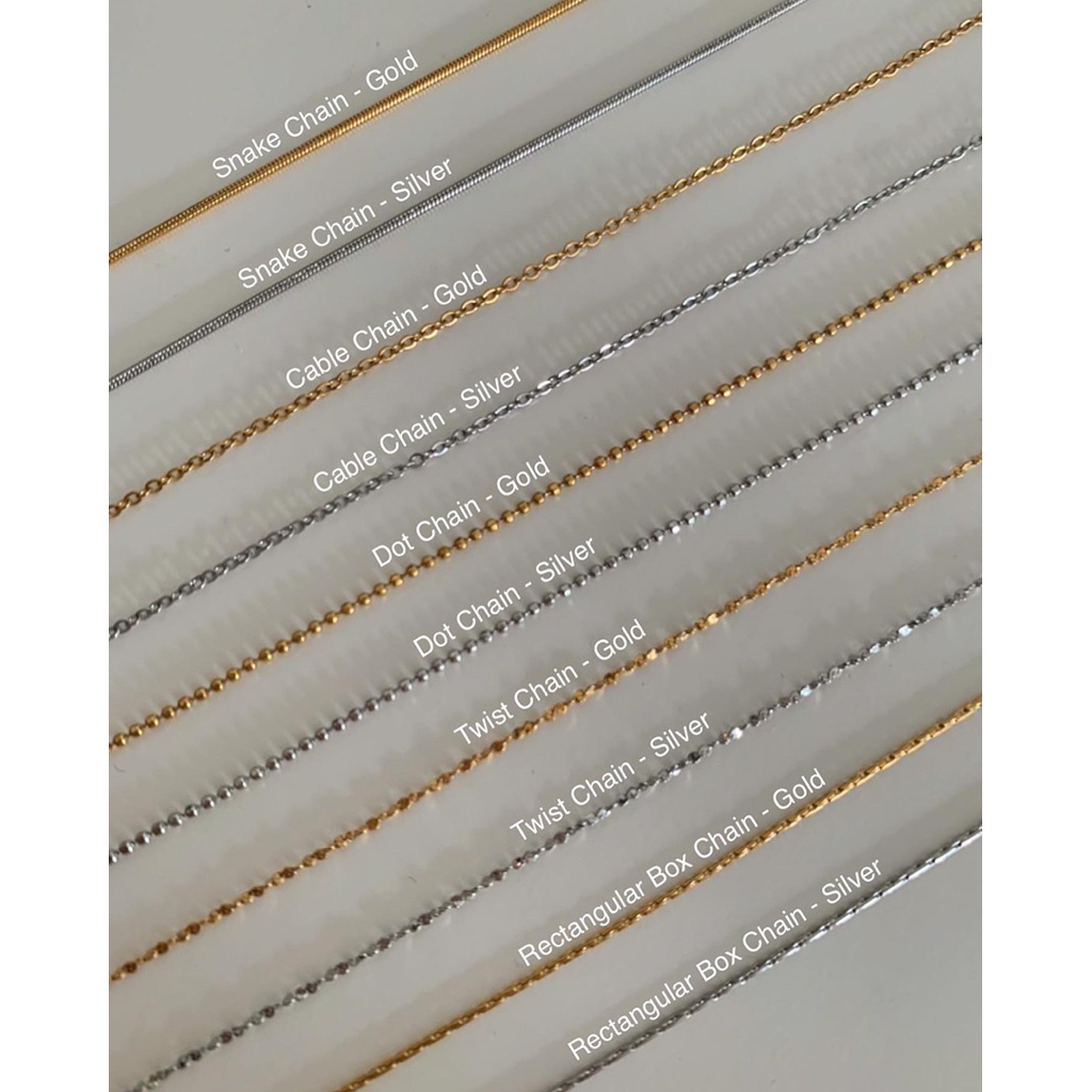 สร้อยเปล่า สร้อยสเตนเลสสตีล HER OBJECTIVE_HER PLAIN CHAIN NECKLACE