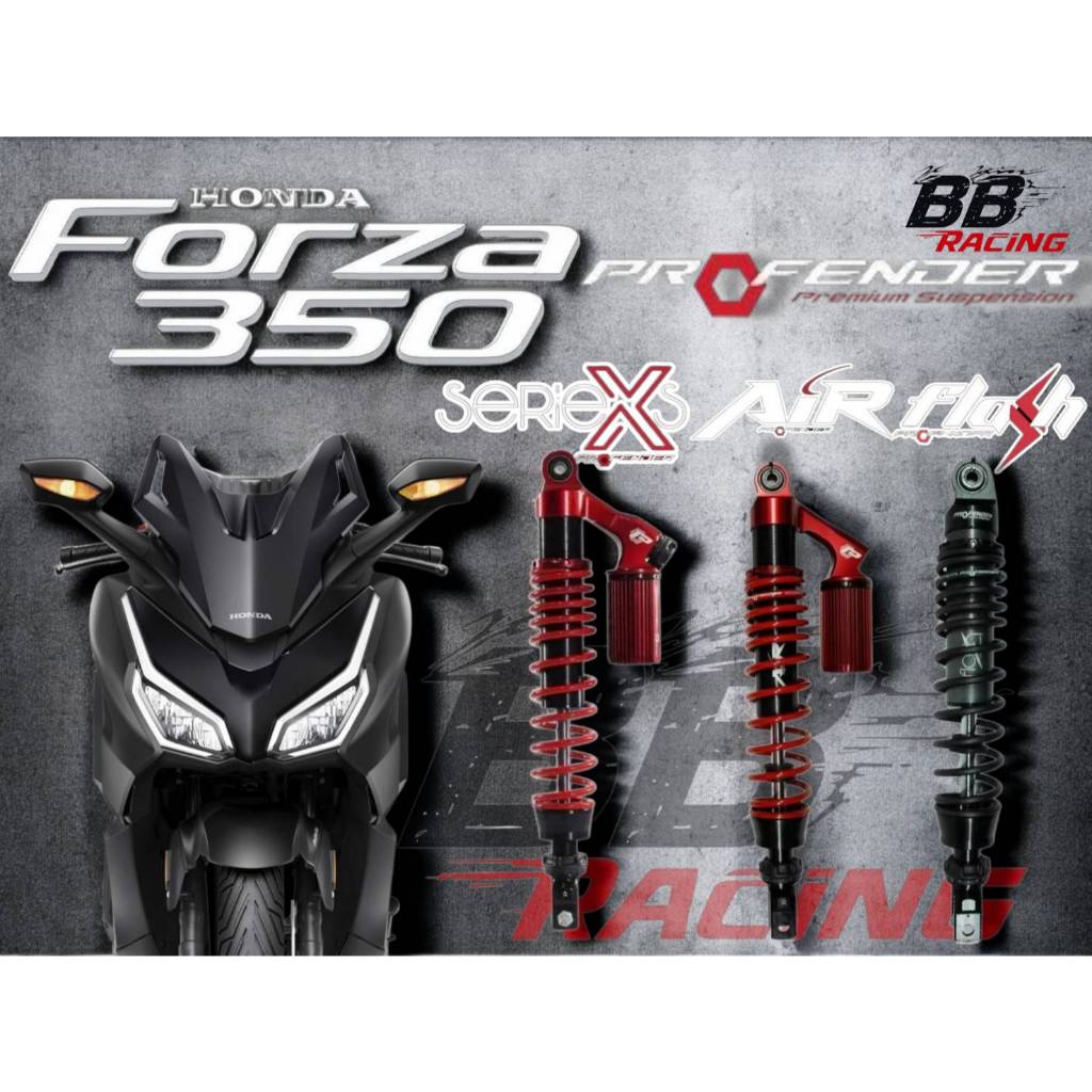✅✅ส่งฟรี โช้ค PROFENDER ✅X Series ✅AIR ✅FLASH  (( HONDA  Forza 350 / Forza 300 )) (2017-2025)