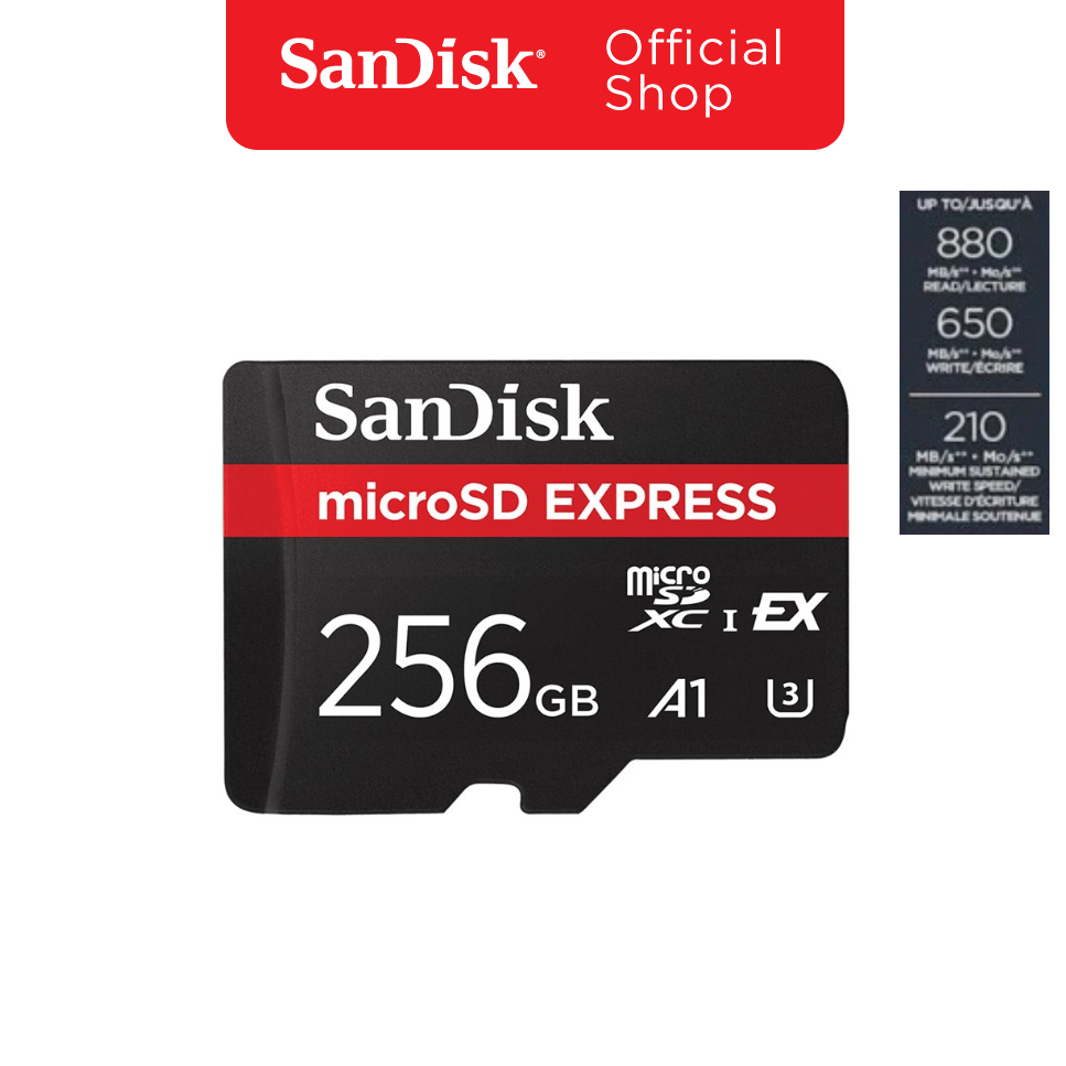 SanDisk microSD Express Card 256GB (SDSQXFN-256G-GN4NN)