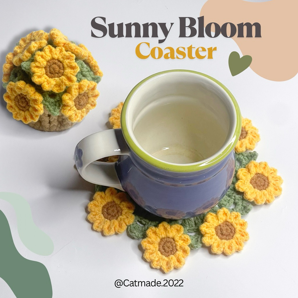 ที่รองแก้ว Sunny Bloom 🌻💛