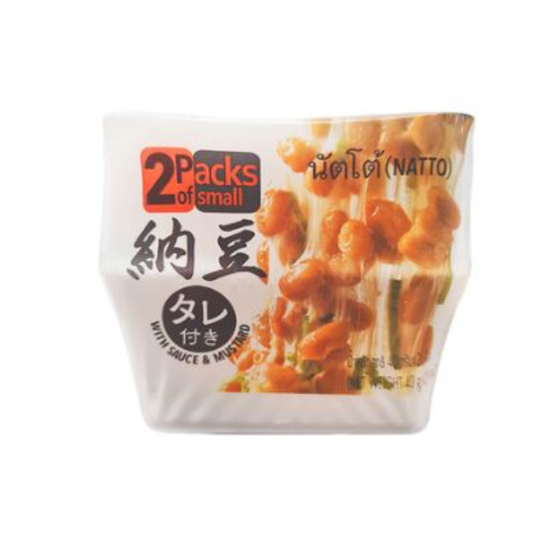 ถั่วหมักญี่ปุ่น นัตโตะ TSUBAKI Food แพ็คคู่ แพ็คละ 40 กรัม พร้อมซอสและมัสตาร์ด Natto ถั่วเน่า
